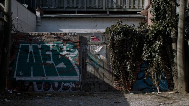 Dense Gritty City Urban Alleyway Graffiti 