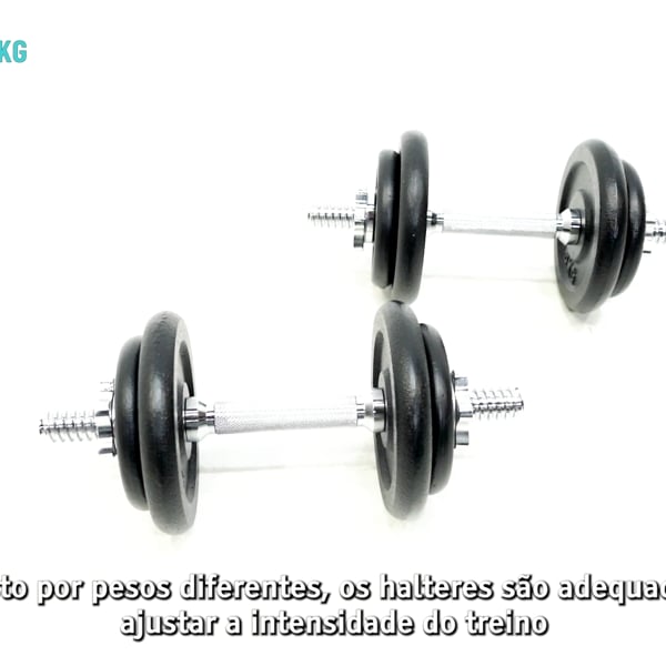 Par Discos 5 Kg 30mm Macizo Fundición Pesas Premium Gym Fit