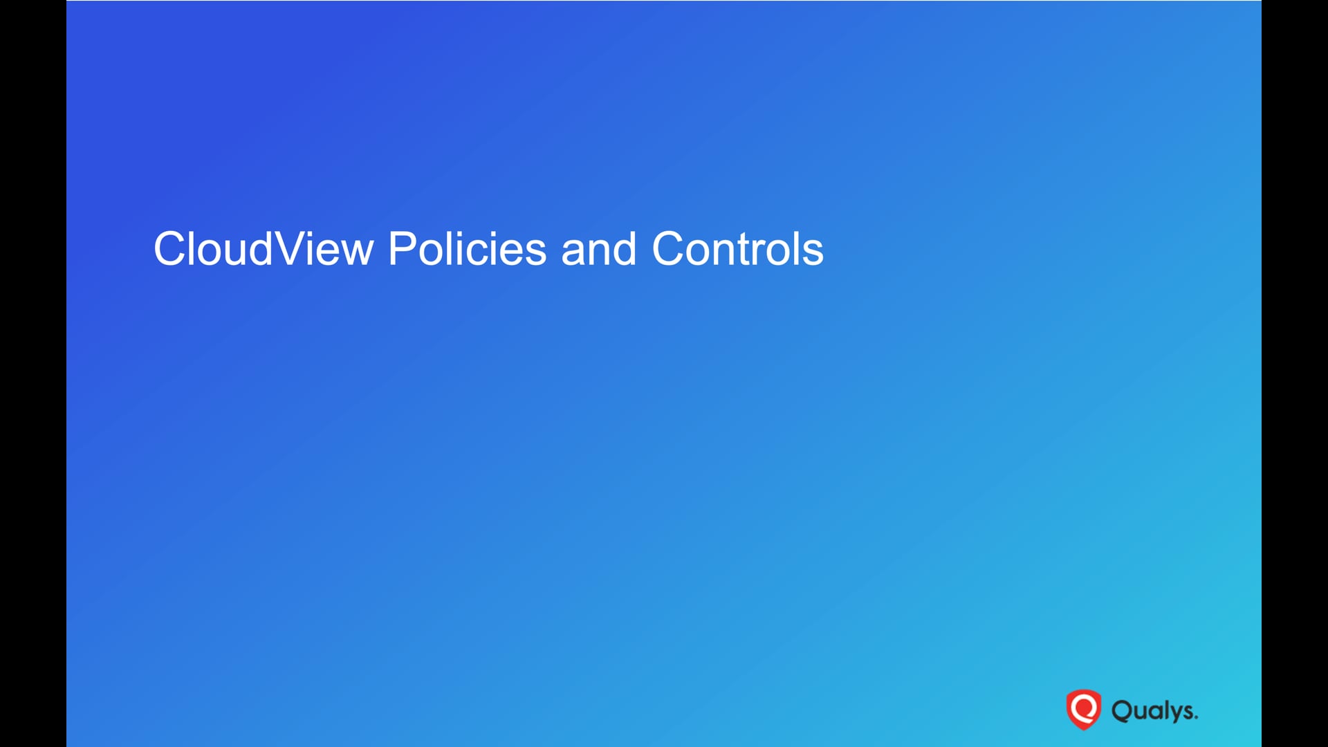 CloudView Policies and Controls