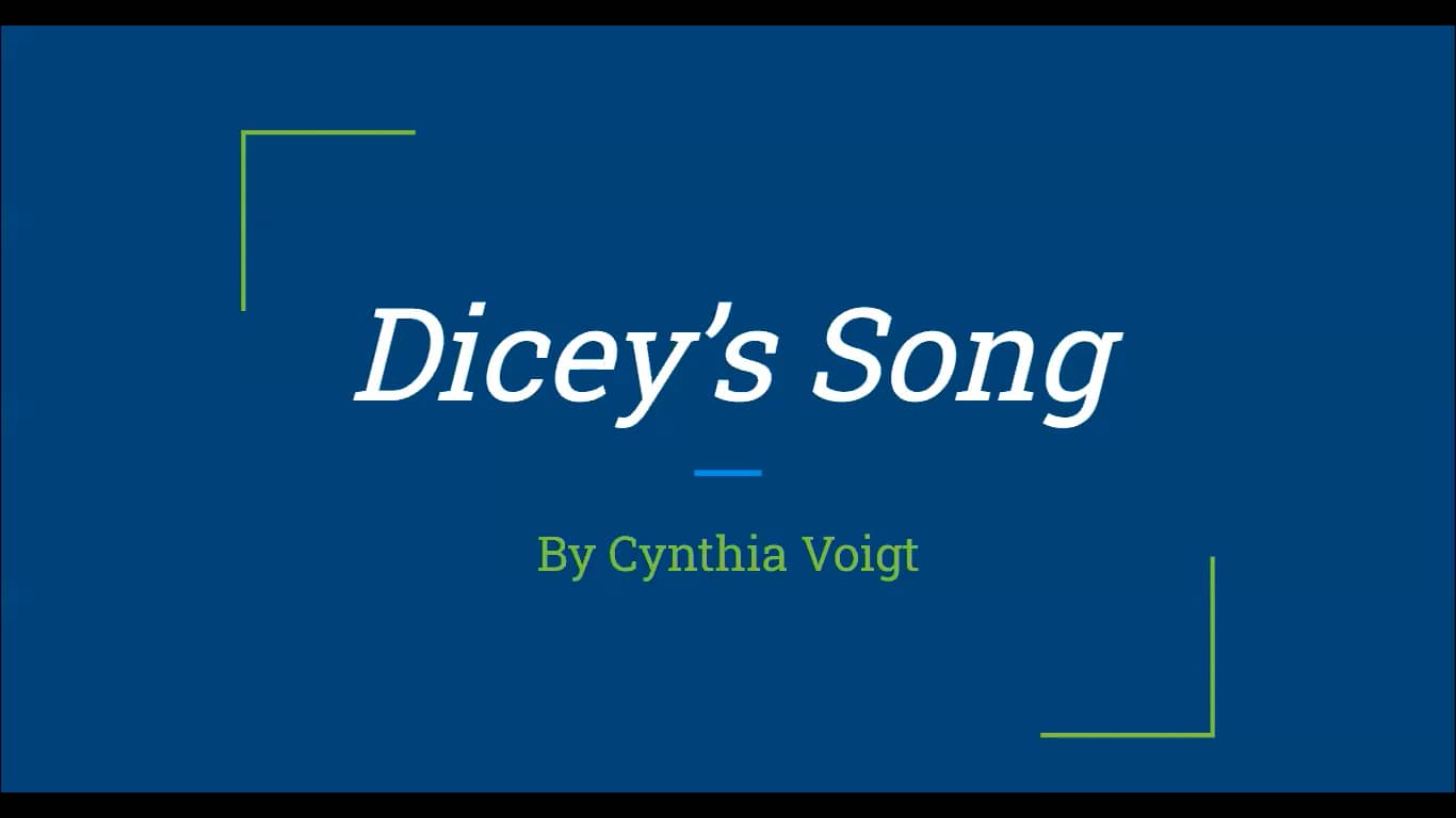 Dicey's Song book discussion on Vimeo