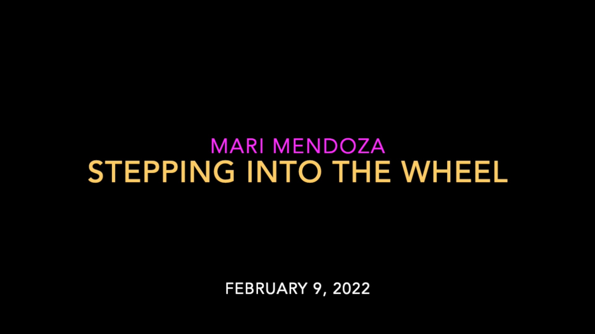 Stepping into the Wheel