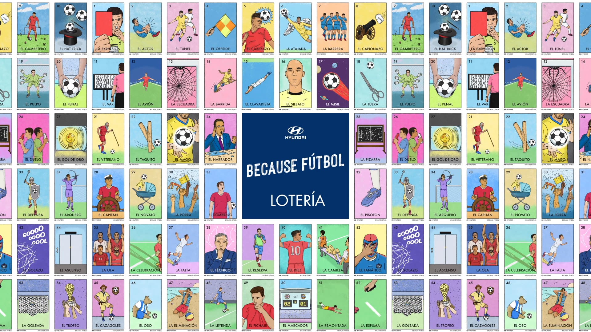 Hyundai Sábado Futbolero ‘Because Futbol’ Loteria Cards