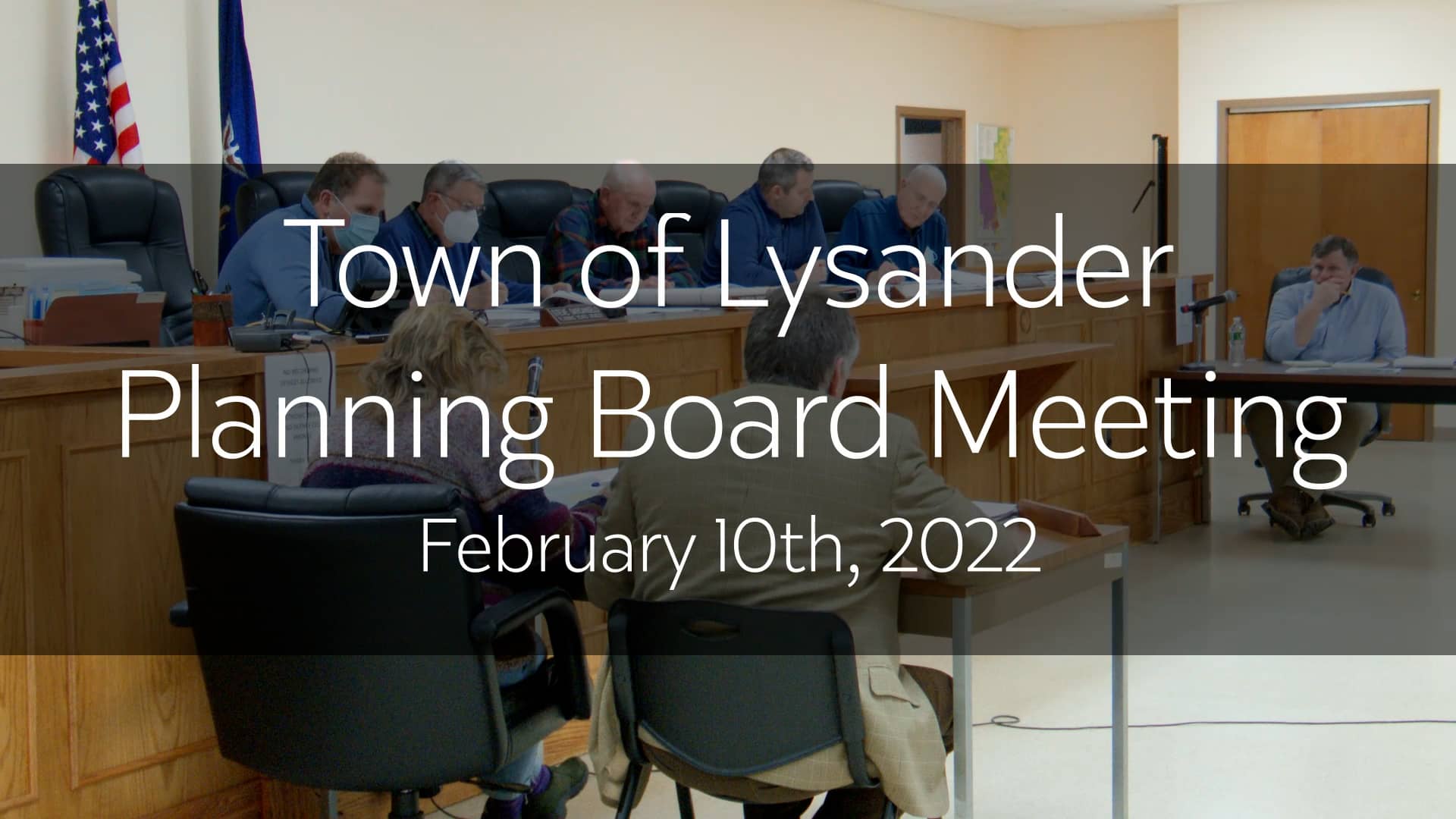 Town of Lysander Planning Board Meeting 2/10/22 on Vimeo