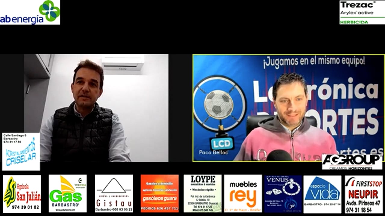 LA PREVIA / UD Barbastro - CF Calamocha / SERGIO LAGUNAS (Entrenador Calamocha) Jornada 23 / 3ª División