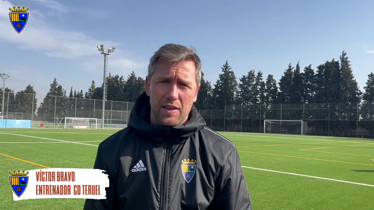 LA PREVIA / CD Teruel - SD Tarazona / VÍCTOR BRAVO (Entrenador Teruel) J 21 / 2ª RFEF - Grupo 3 / Fuente YouTube CD Teruel