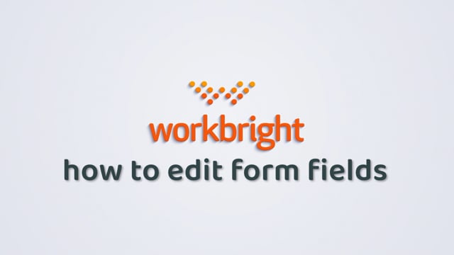 How to Edit Form Fields