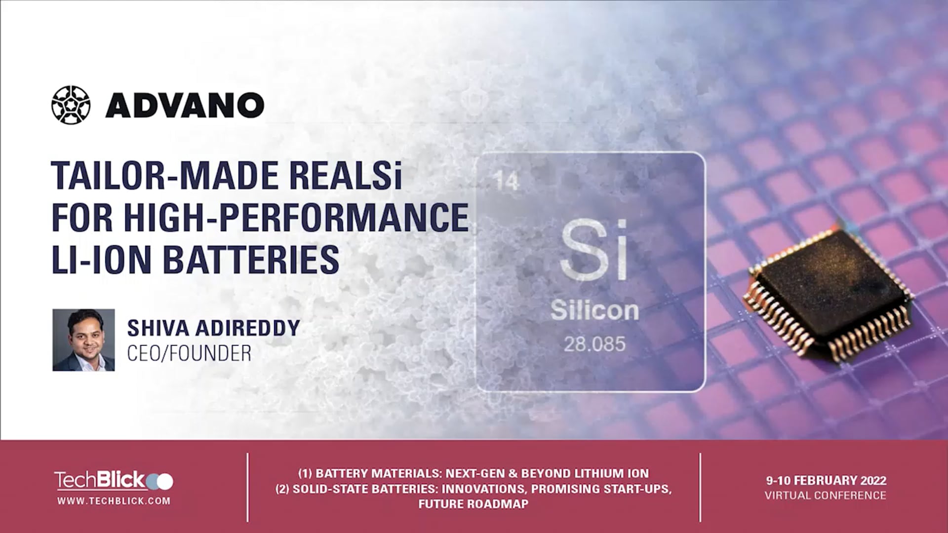 Advano - Tailor-made REALSi for high-performance Li-ion batteries