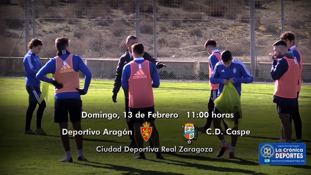 EMILIO LARRAZ (Entrenador D. Aragón) ANÁLISIS del empate en Calamocha y PREVIA Deportivo Aragón - CD Caspe / J 23 / 3ª División / Fuente: YouTube Real Zaragoza