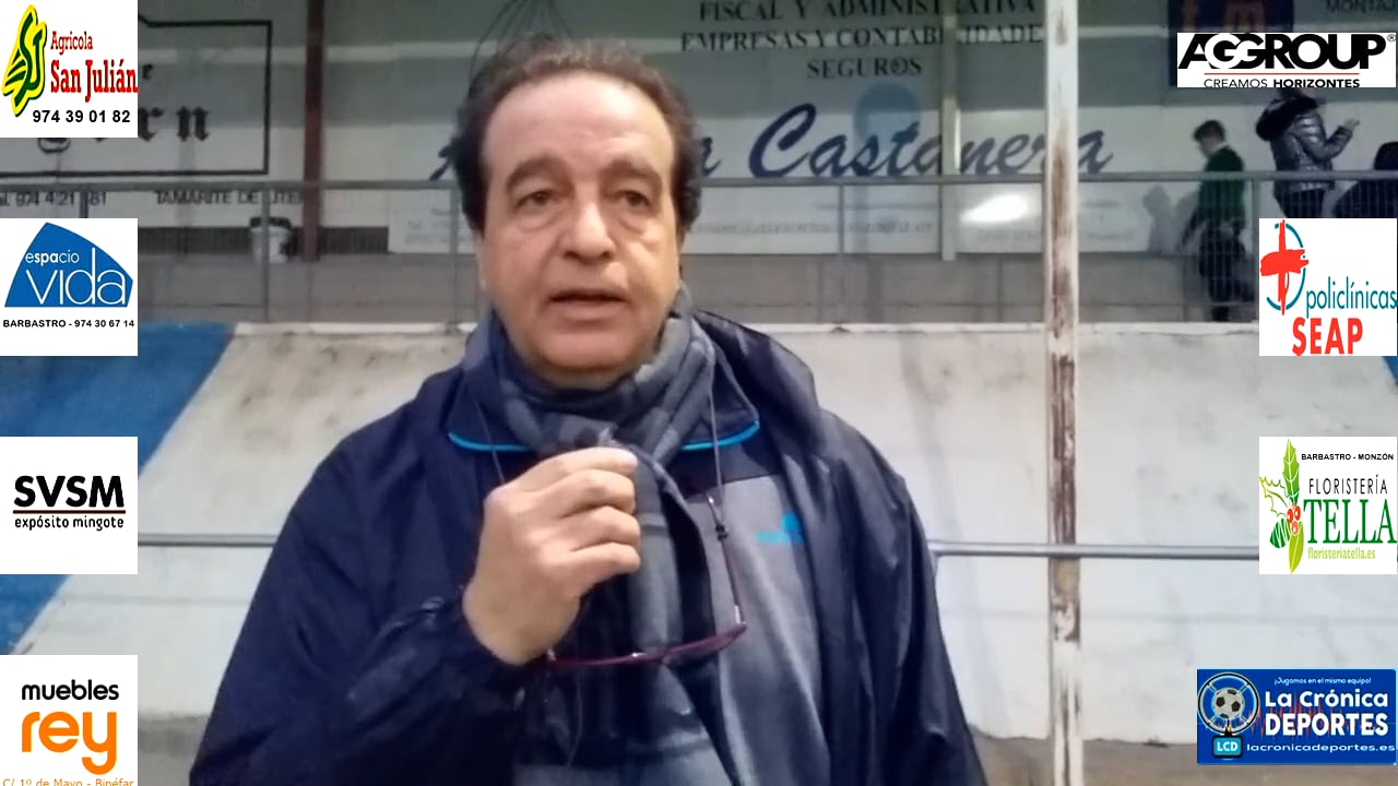 FÉLIX JIMÉNEZ (Entrenador CDJ Tamarite) Tamarite 10-0 Almunia de San Juan / J20 / Preferente Gr1