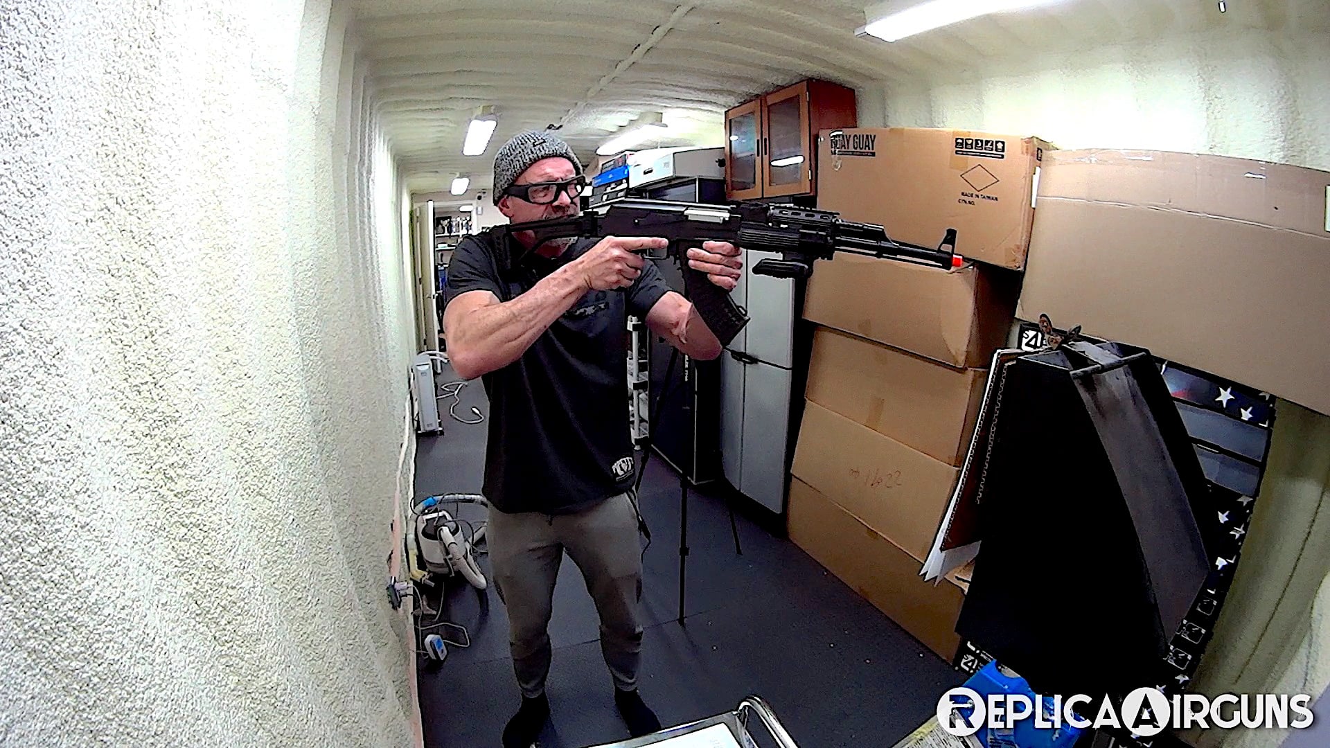 Cybergun Kalashnikov AK47 Tactical Folding Stock AEG Airsoft Rifle Field Test Review