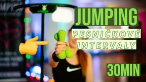 Jumping "Pesničkové intervaly II" s činkami 30 min (J67) | foto