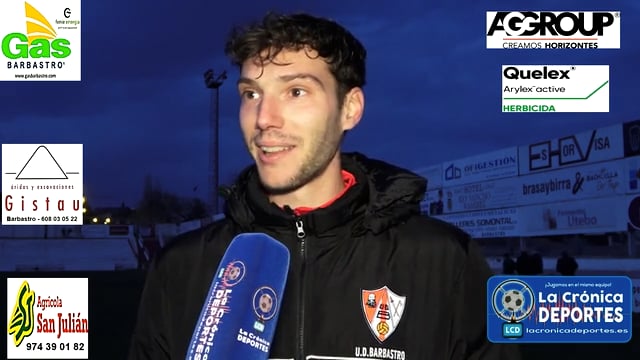 HÉCTOR OTÍN (Jugador Barbastro) UD Barbastro 1-0 CF Calamocha / Jornada 23 / 3ª División