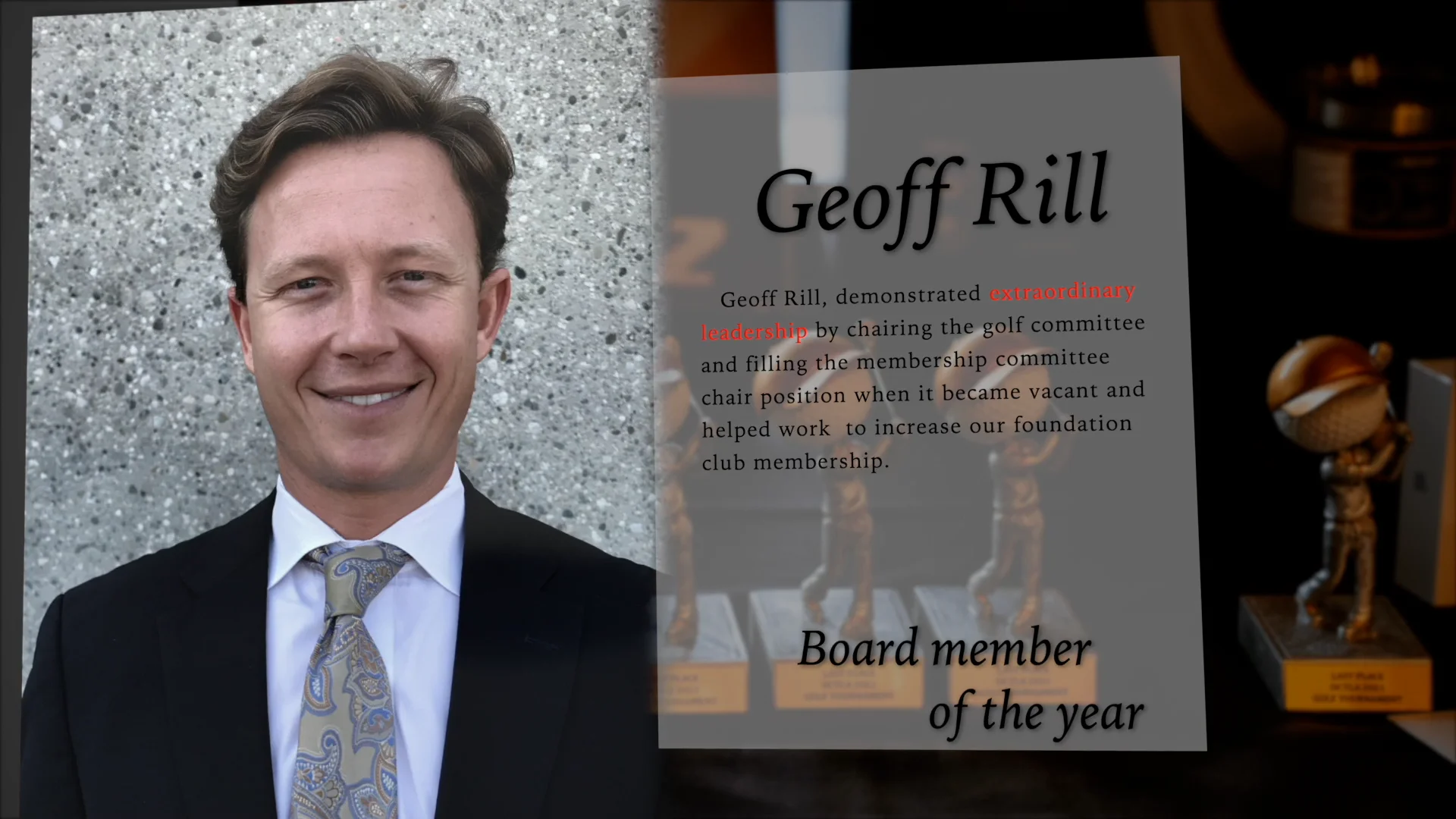 Geoff Rill: OCTLA Board Member of the Year on Vimeo