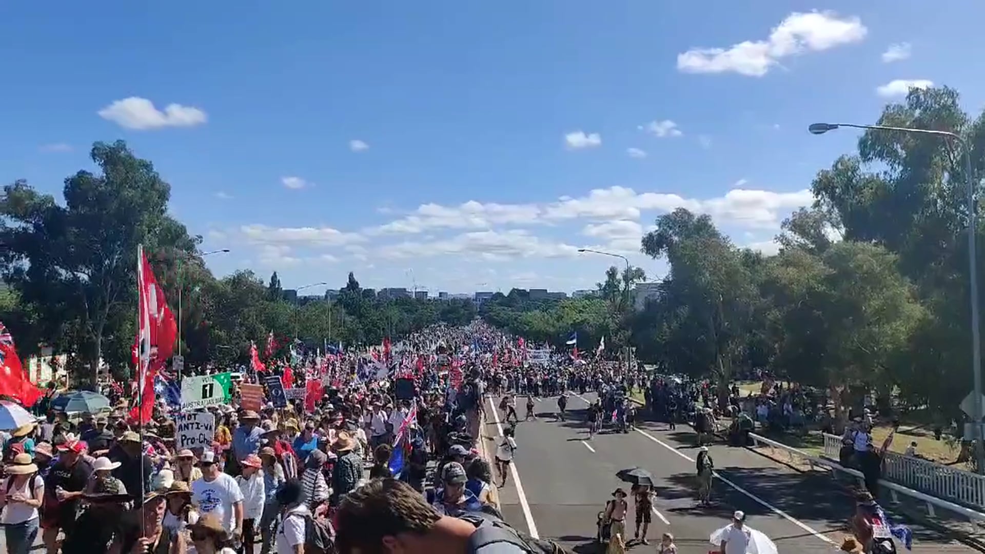 Protests in Canberra