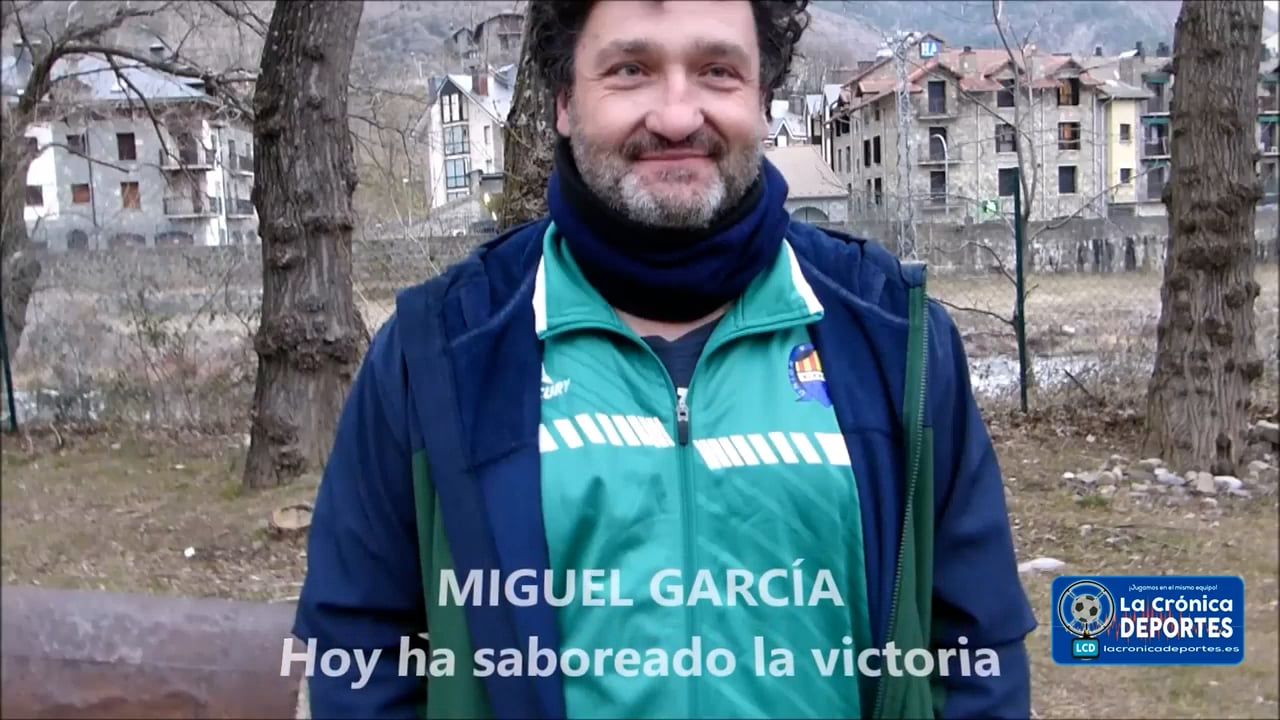 MIGUEL GARCÍA (Entrenador Biescas) UD Biescas 1-0 CD Cuarte / Jornada 23 / 3ª División