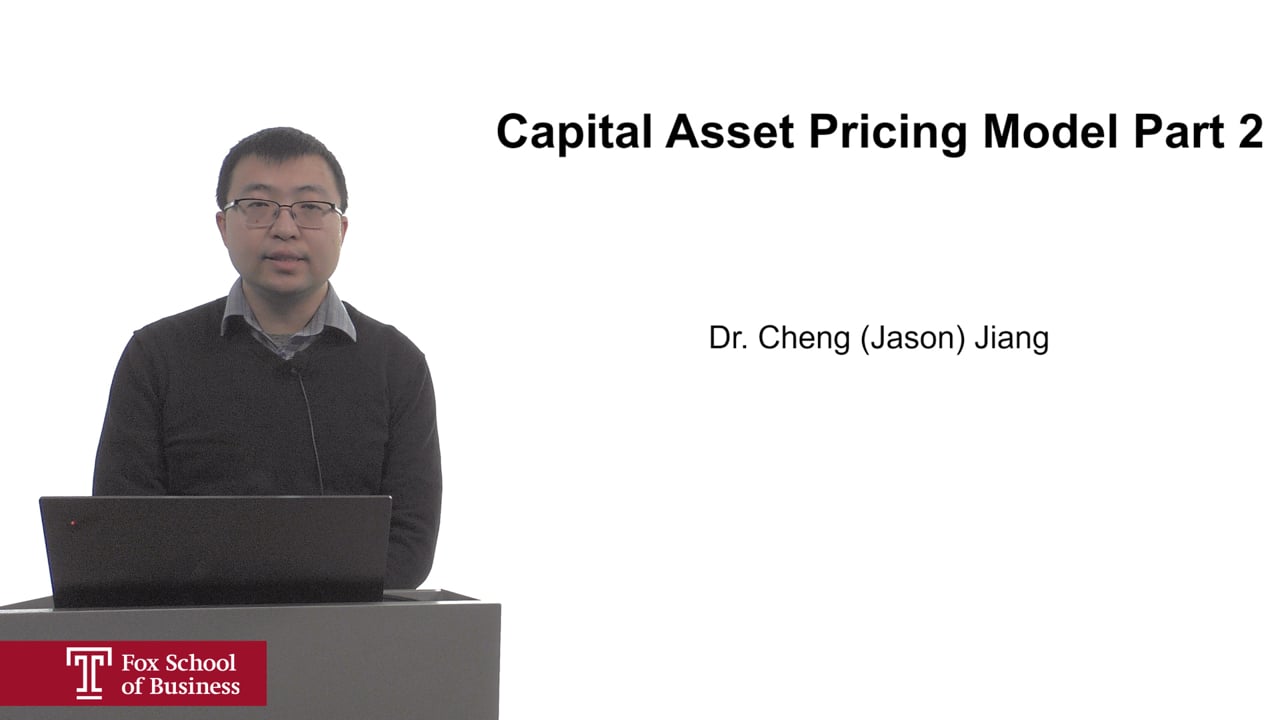 Capital Asset Pricing Model Part 2