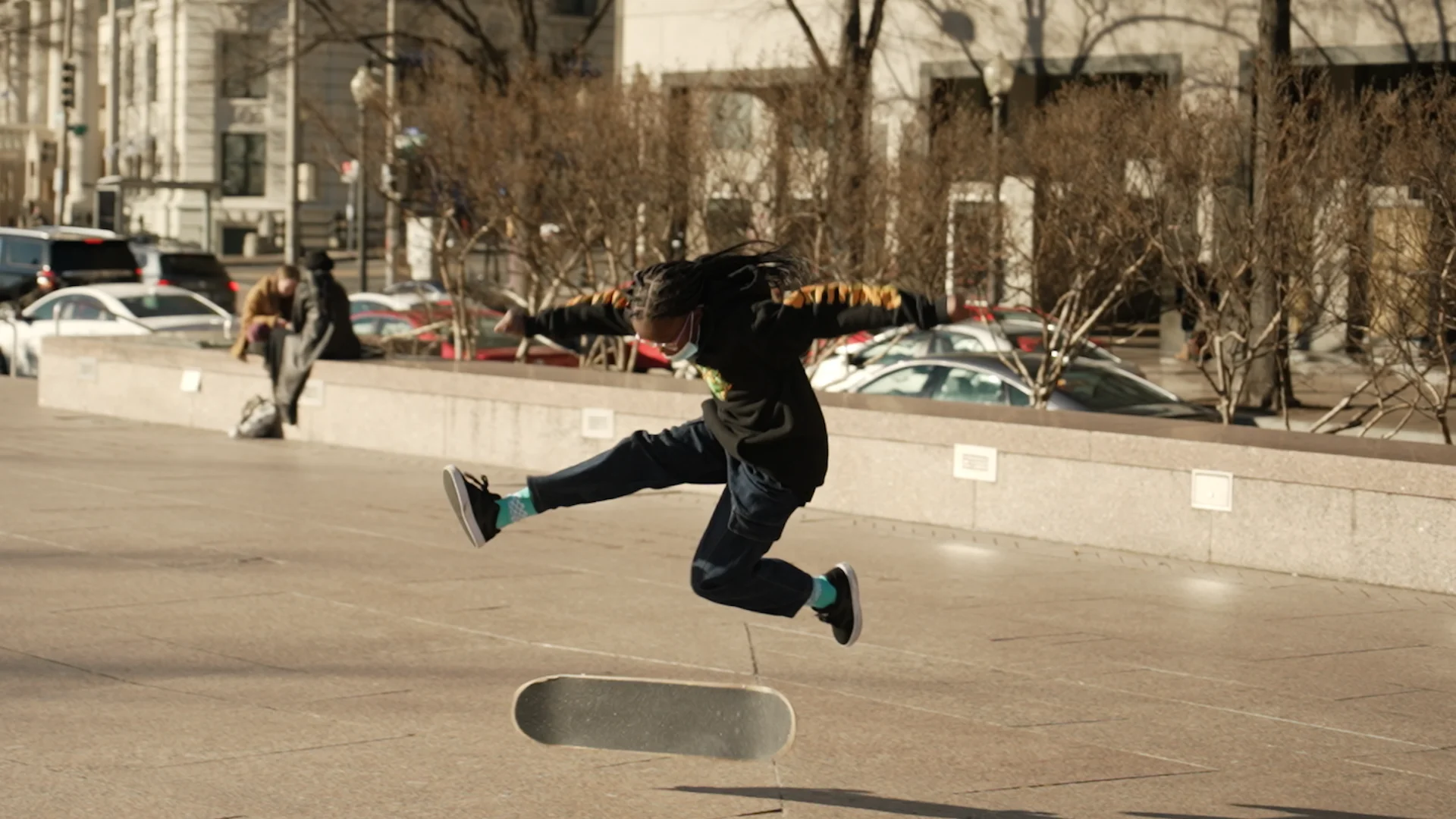 Daddy-Daughter Skateboarding