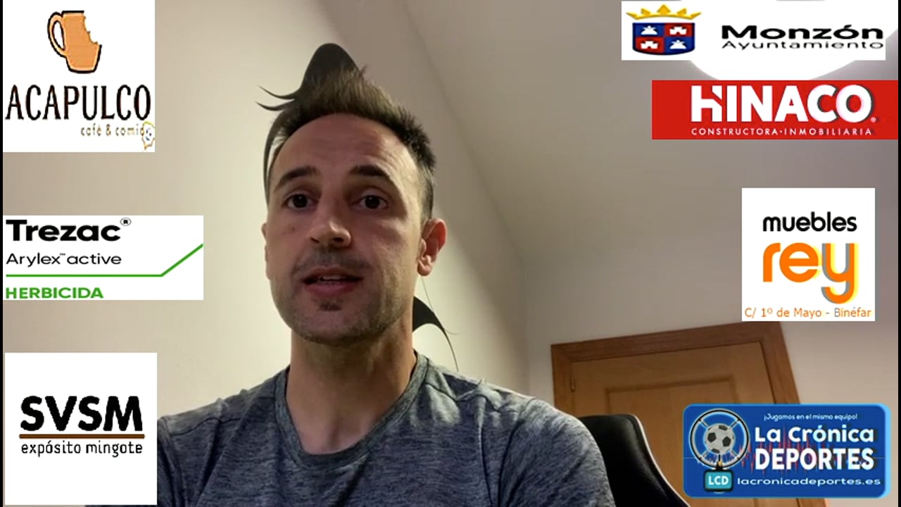 DAVID GIMÉNEZ (Entrenador Binéfar) CF Épila 1-0 CD Binéfar / Jornada 23 / 3ª División