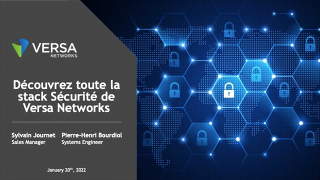 Stack Sécurité Versa Networks