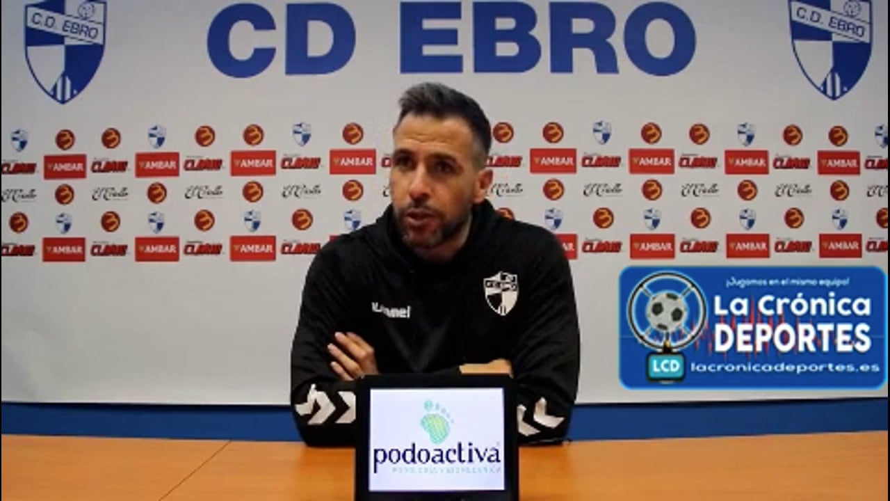RAÚL JARDIEL (Entrenador Ebro) CD Ebro 2-0 CD Ibiza / Jornada 21 / 2ª RFEF - Grupo 3 / Fuente: Twitter CD Ebro