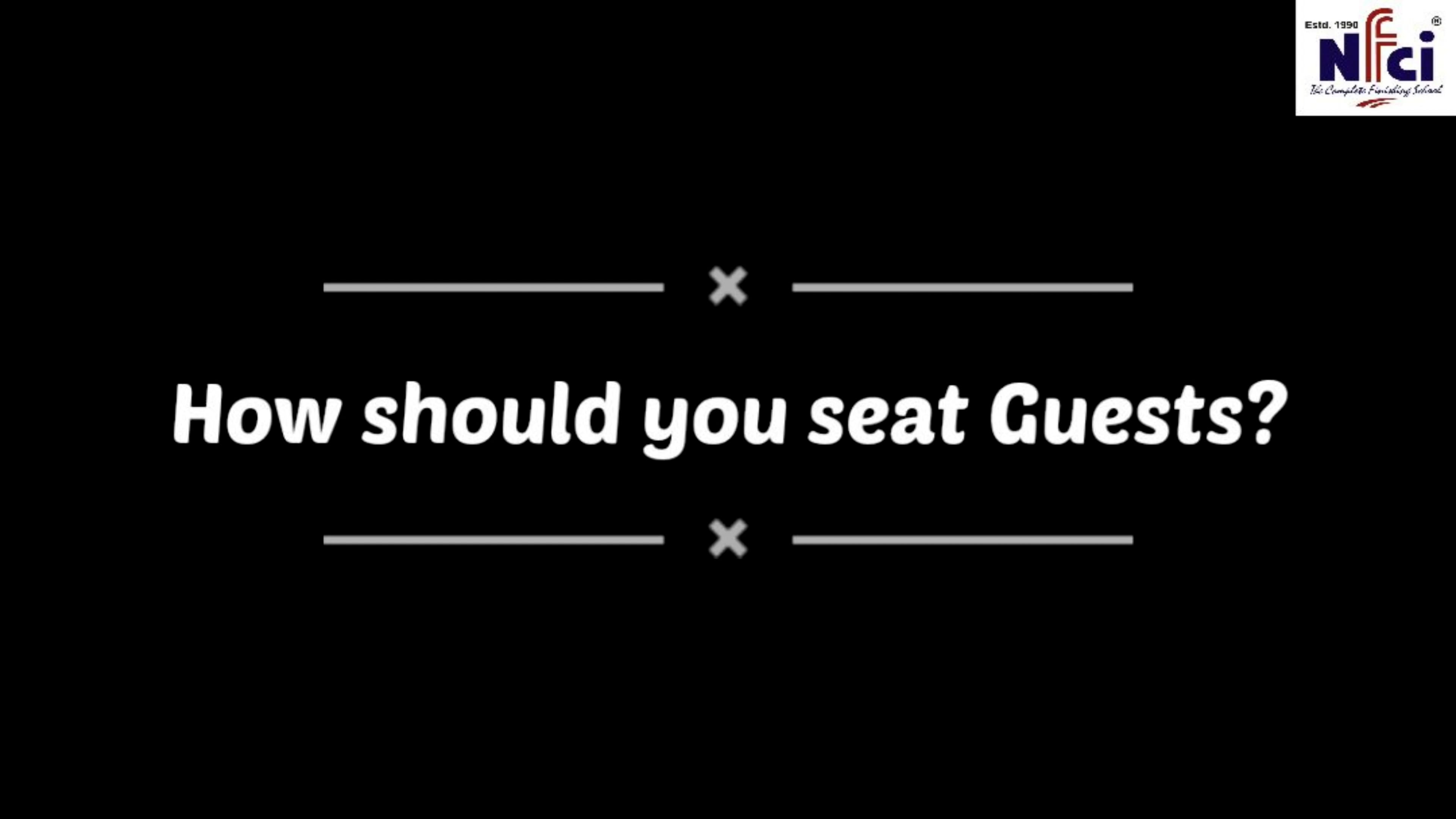 how should you seat guests on Vimeo