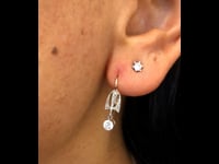 Diamond, 18ct, Platinum Earrings 10233-2236