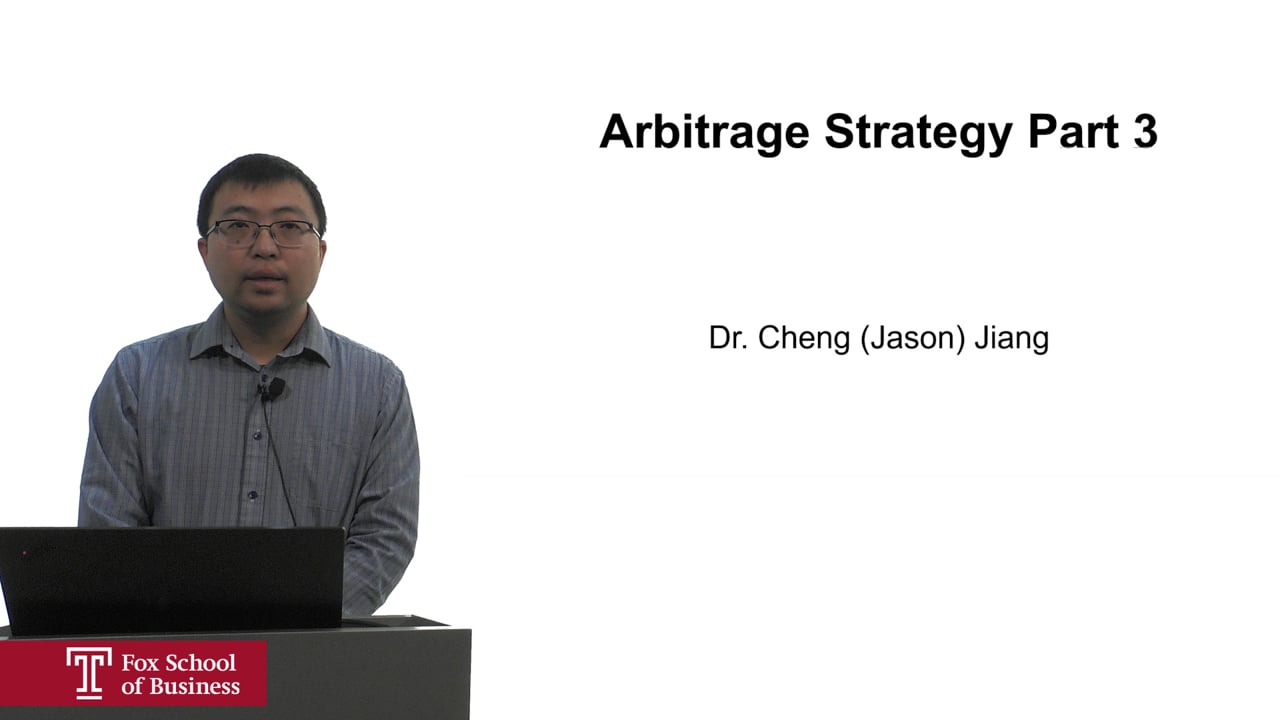 Arbitrage Strategy Part 3