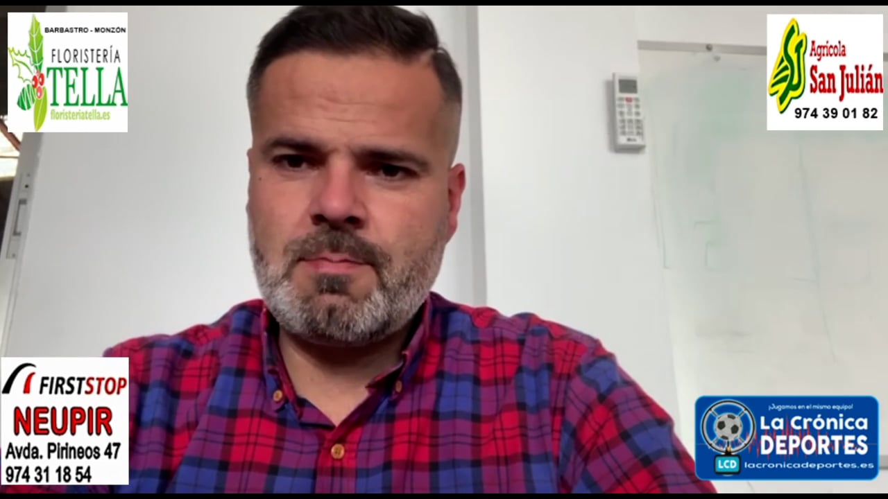 MOISÉS GUTIÉRREZ (Entrenador Sariñena) Sariñena 3-0 Zaragoza 2014 Oliver / J20 / Preferente Gr1