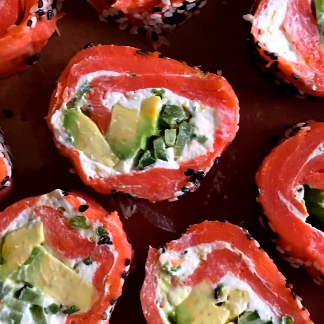 Ilene and Freddie's Smoked Salmon and Cream Cheese Rolls Recipe