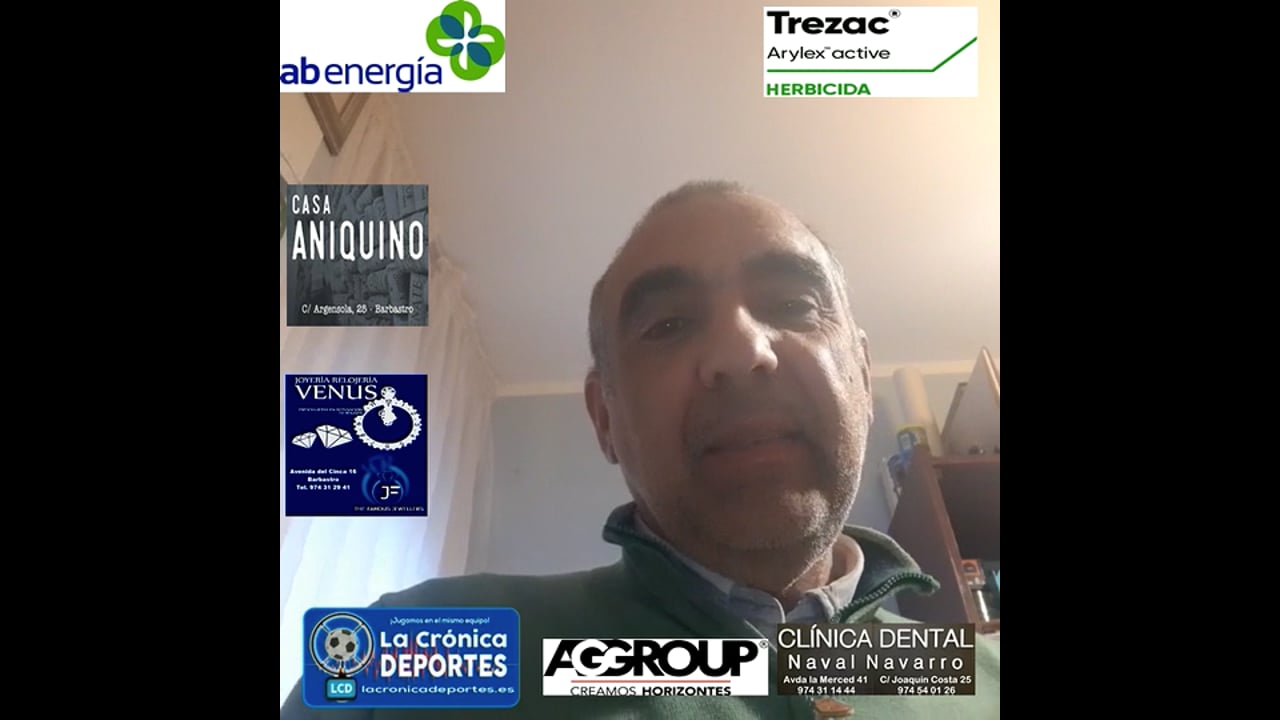 XAVI GÓMEZ (Secretario UDB y Coordinador Barbastro Somontano) Fraga B 0-2 UDB Somontano / Jornada 15 / 2ª Regional - Gr 2-1