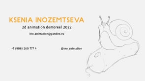 2D animation demoreel 2022