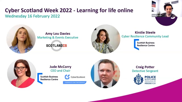 Wednesday 16 March 2022 - Cyber Scotland Week 2022 - Learning for life online