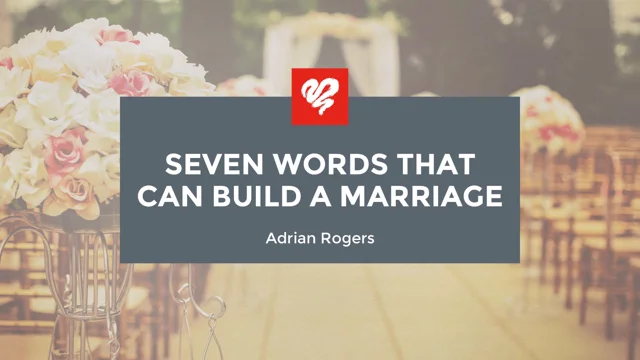 Adrian rogers sermons store on marriage