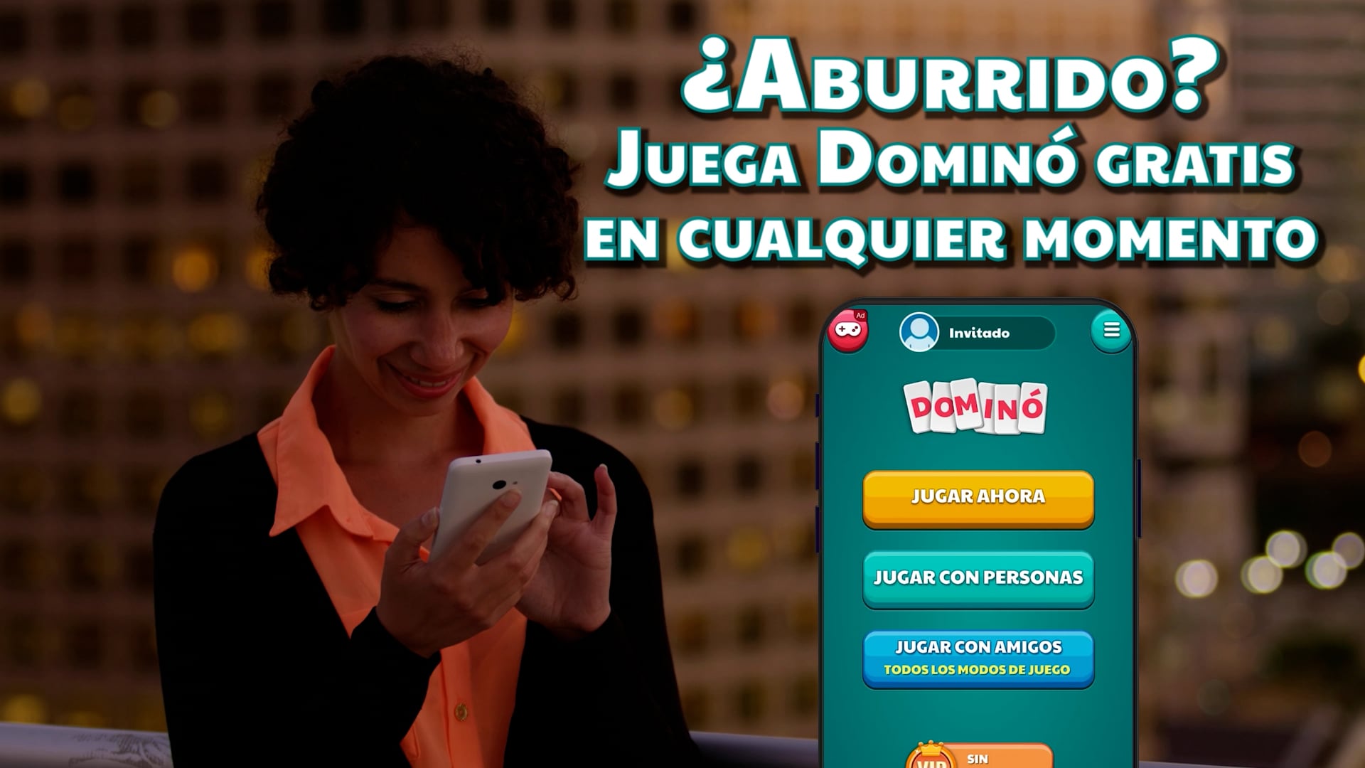 Short-form Ad: Gazeus - Dominoes "Bored?" (Spanish)