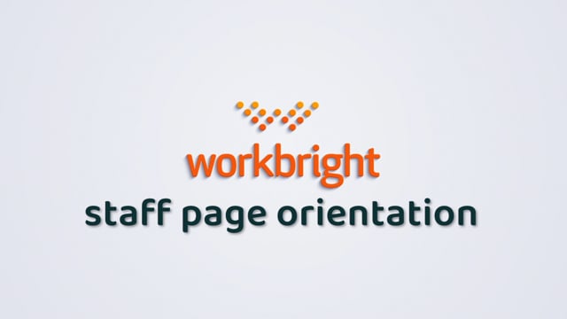 Staff Page Orientation