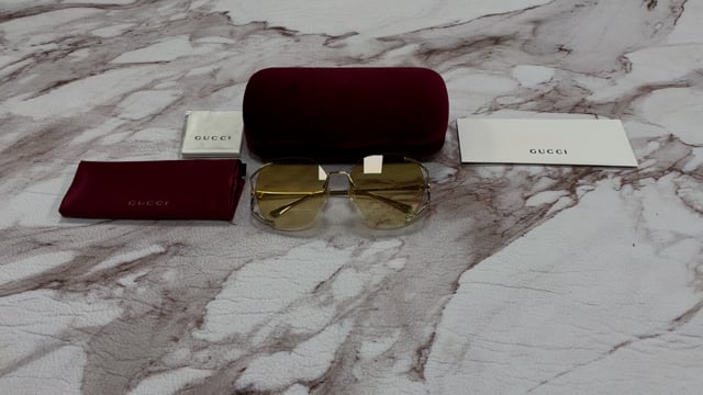 Gucci Sunglasses GG0651S 005 Gold-Red/Yellow Gradient 59-15  display picture 3