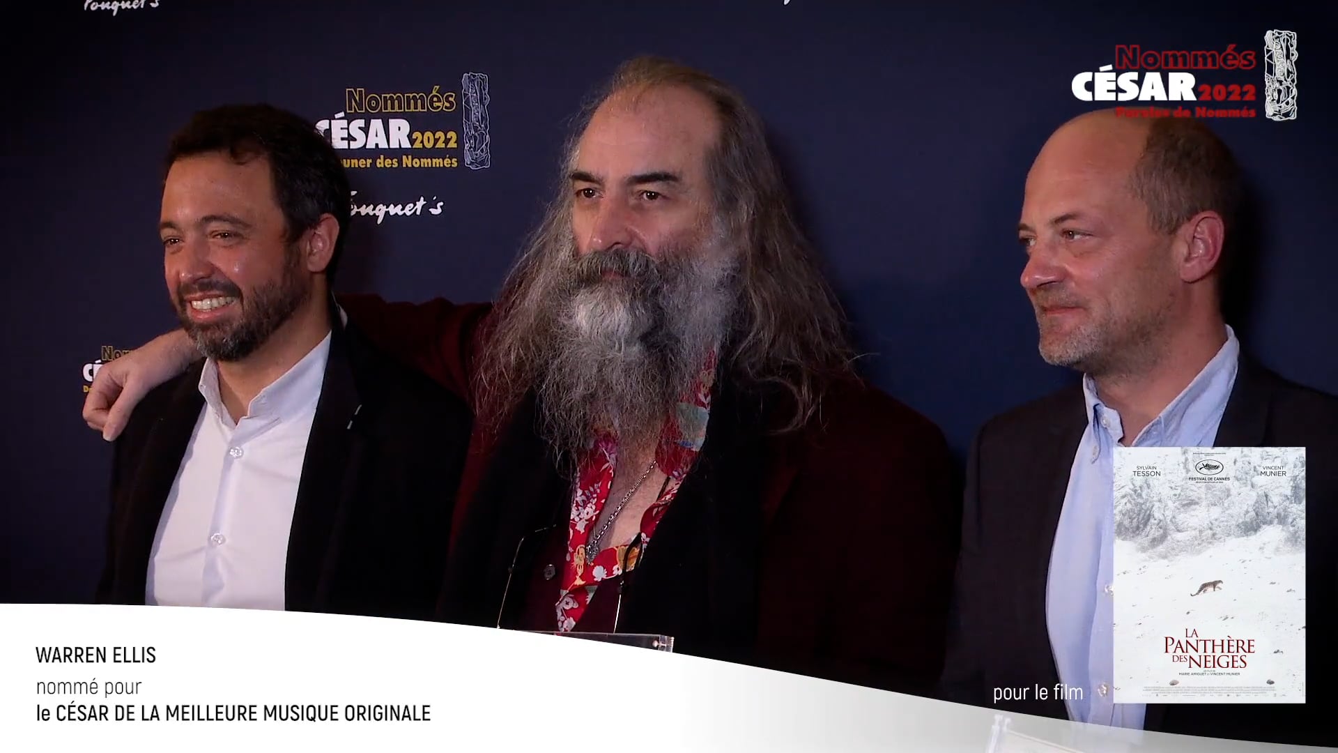 Warren Ellis (Meilleure Musique Originale), Nommé aux CÉSAR 2022 pour LA  PANTHÈRE DES NEIGES on Vimeo