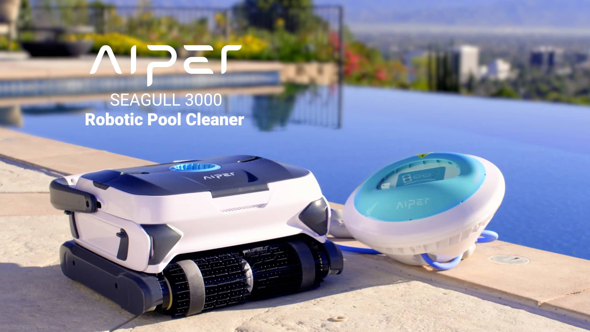 Aiper Seagull 3000 Smart Robotic Cordless Pool Cleaner on Vimeo