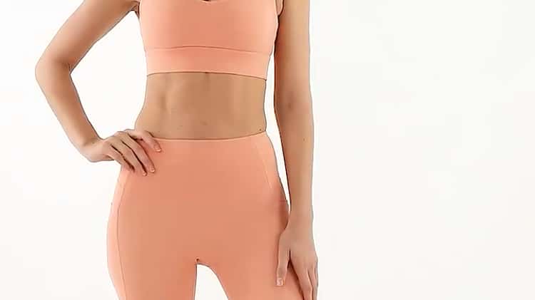 No Front Seam Naked Feel High Waist Yoga Peach Lift Leggings With Side  Pocket on Vimeo