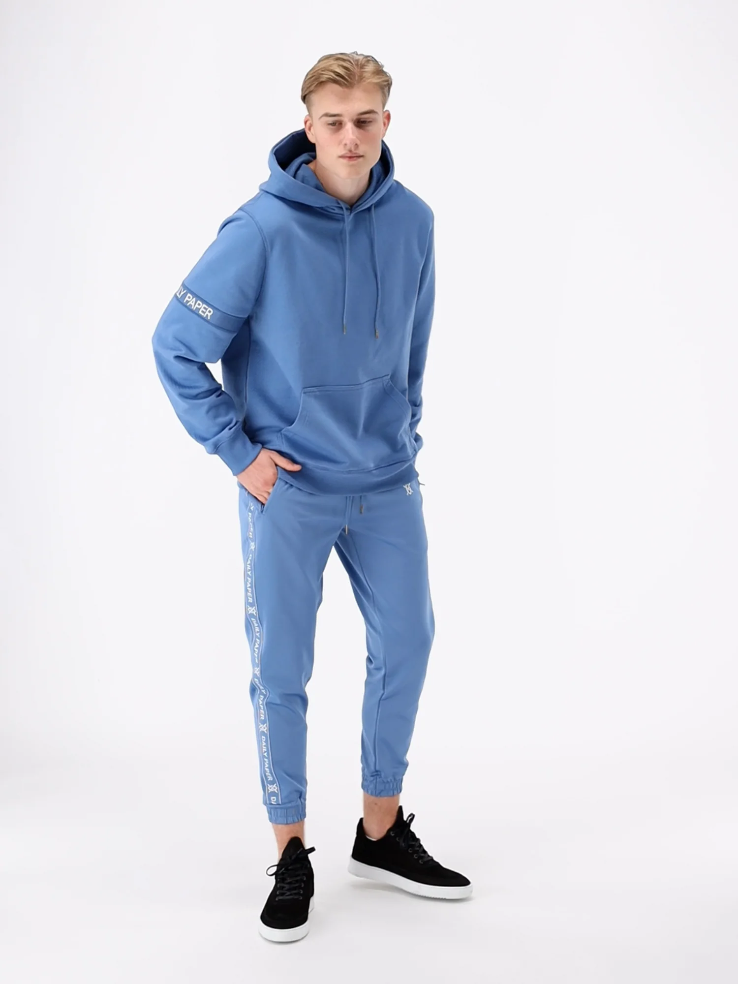 Daily paper donkerblauw online hoodie