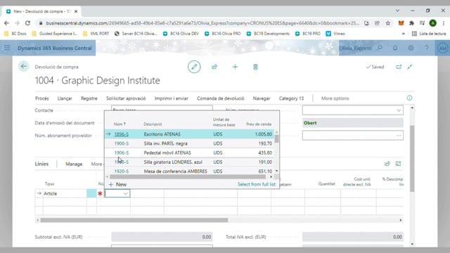 Enviament de devolució de compres
