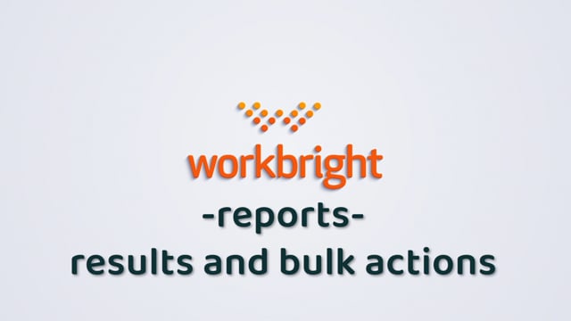 How to Use Bulk Actions After Running a Report