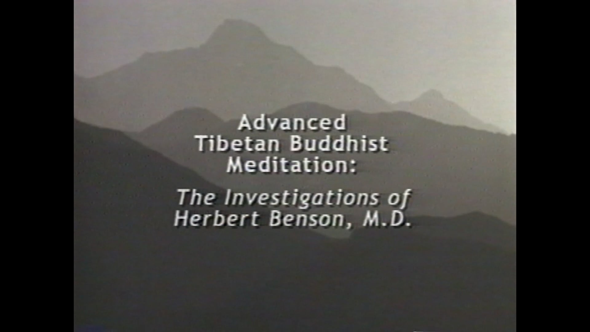 Advanced Tibetan Meditation Research