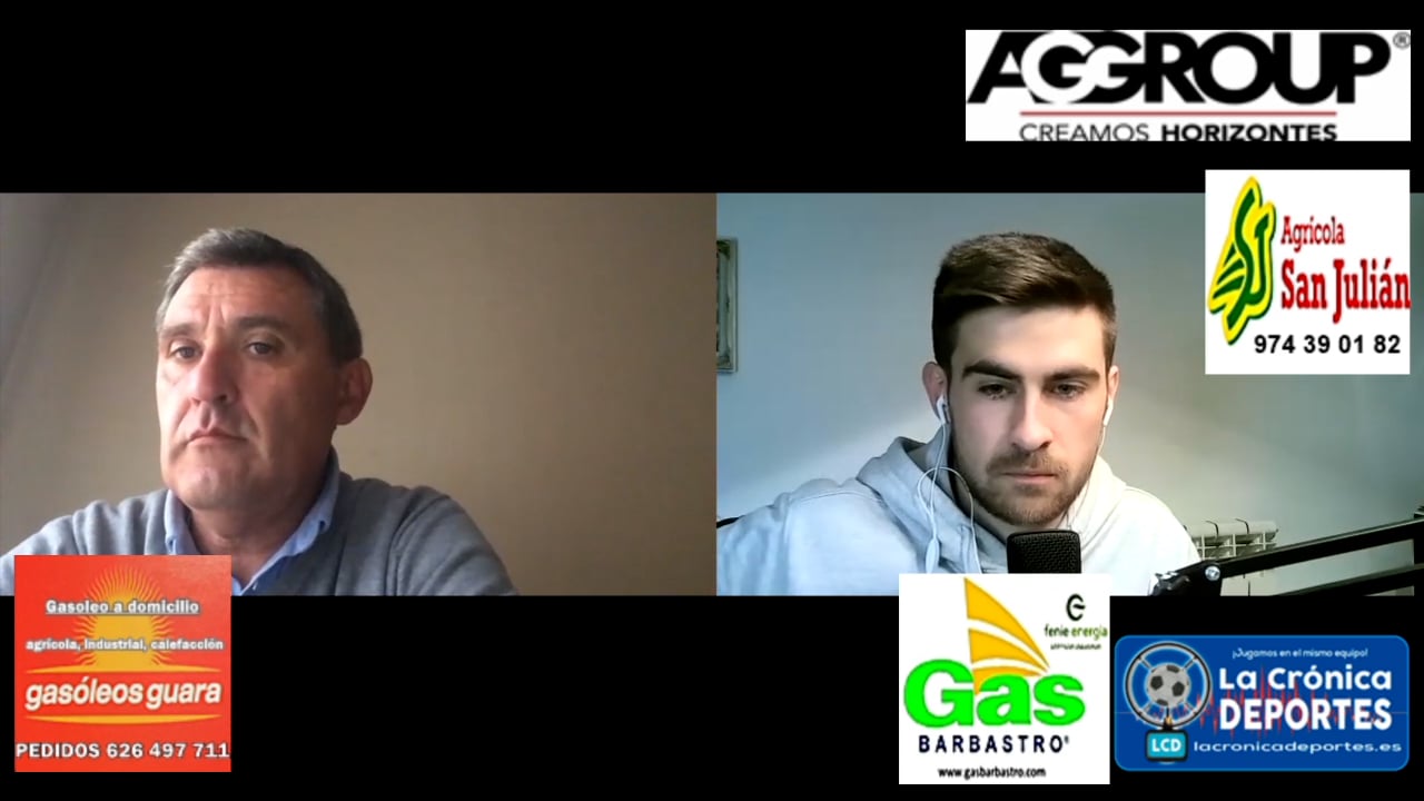 LA PREVIA / UD Barbastro - Deportivo Aragón / EMILIO LARRAZ (Entrenador Deportivo Aragón) Jornada 24 / 3ª División