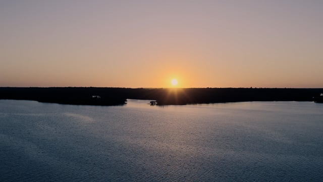 Florida Everglades sunset. Stunning magical setting sun. 