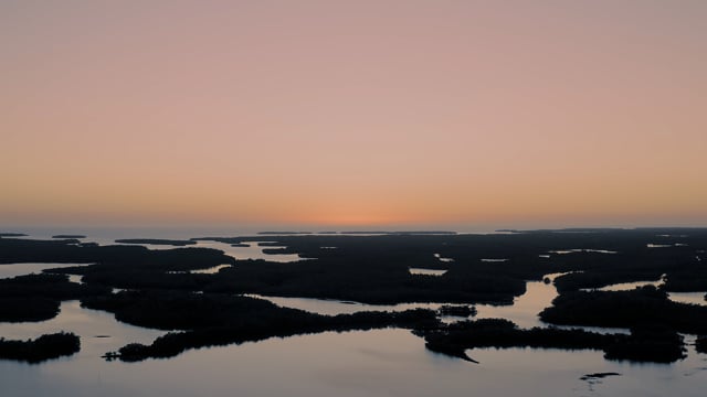 Magical Dusk moment in the Florida Everglades. 