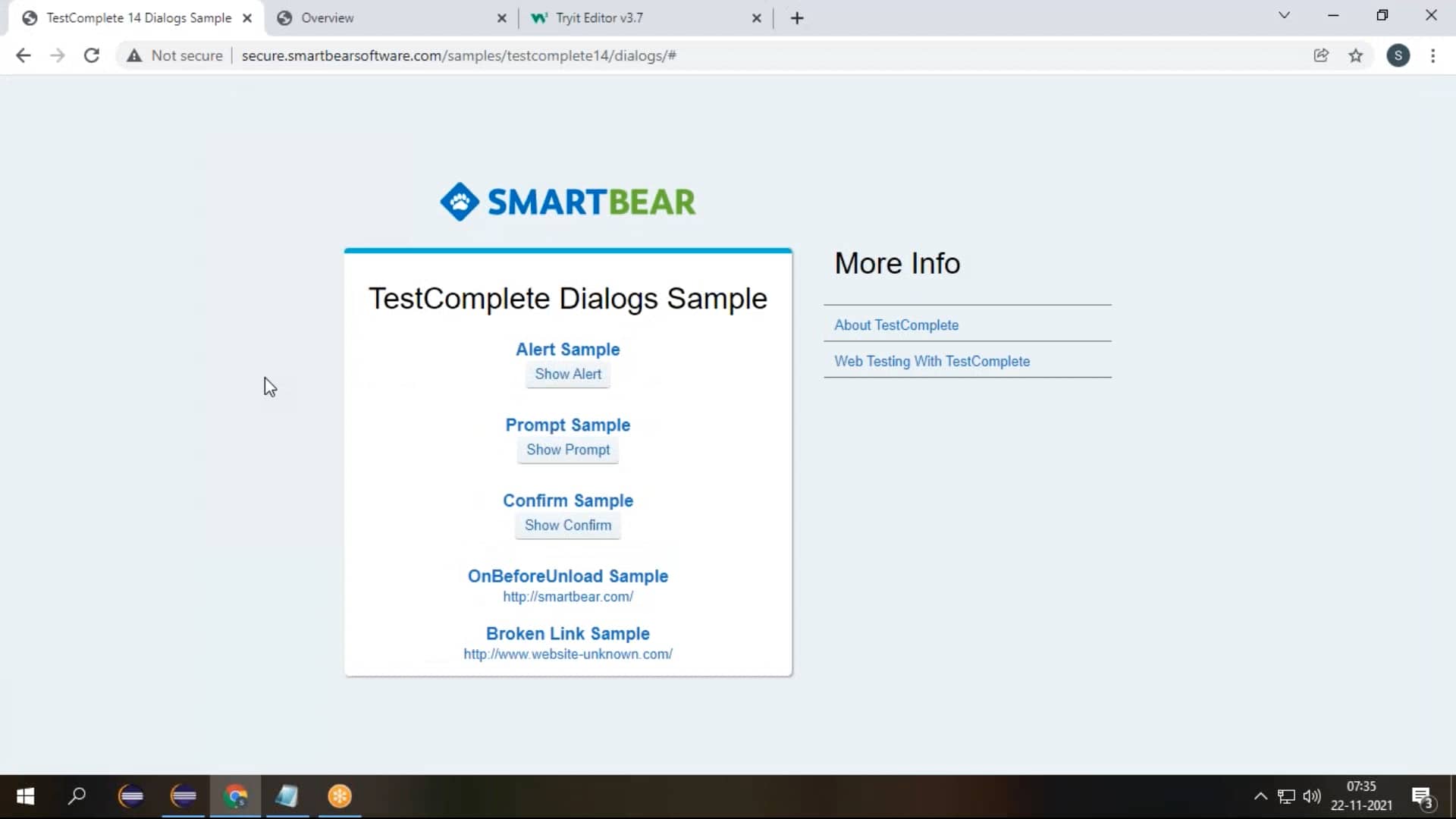 Selenium_Alerts_Frames on Vimeo