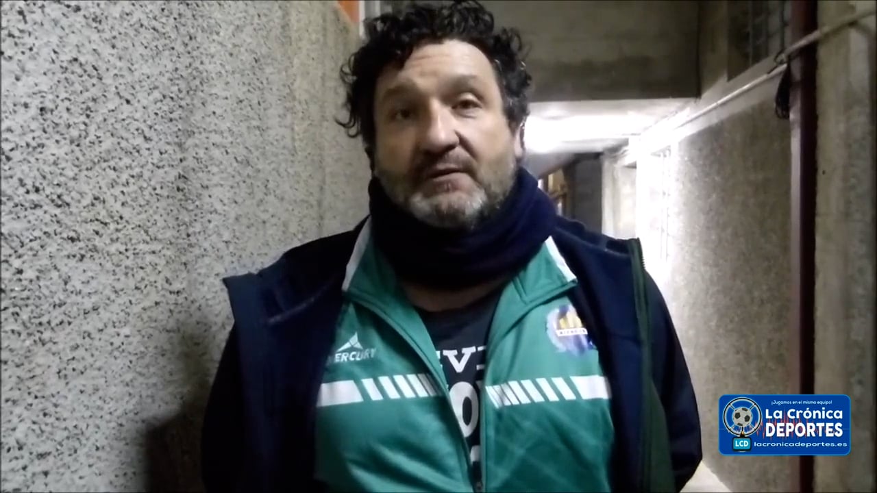 MIGUEL GARCÍA (Entrenador Biescas) UD Biescas 0-4 CF Utebo / Jornada 17 / 3ª División / Fuente: Deporte Cantera Sabiñánigo