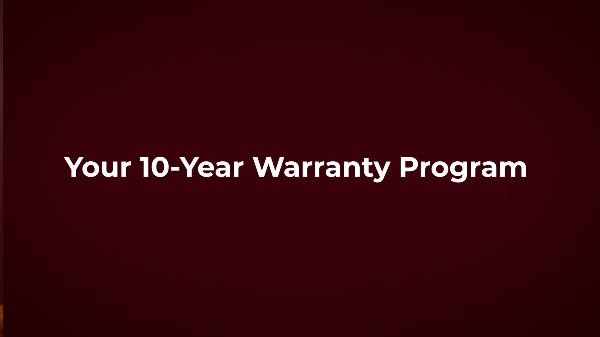 UB Warranty Video