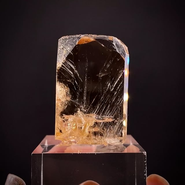 Topaz gem crystal